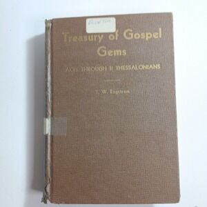 Vintage 1940s Treasury of Gospel Gems Vol V Acts-II Thess Theodore Engstrom Zond